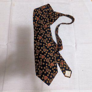 CHRISTIAN DIOR SILK TIE MADE IN FRANCE LUCKY CLOVER PATTERN